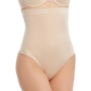 SPANX  High-Waist Thong Womens S Suit Your Fancy Shapewear Champagne Beige
